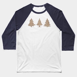 Rustic Chic Christmas Trees, festive season design Baseball T-Shirt